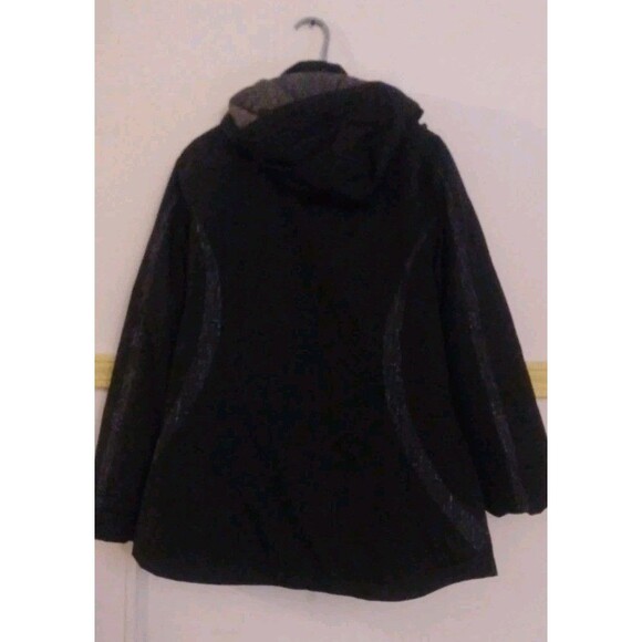 Below Zero By Rothschild 3-in-1 Ladies Hooded 3-Season Jacket Black Sz Med - Picture 2 of 9